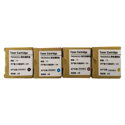 Cartucho de toner de TN512 CMYK para Konica Minolta Bizhub C225/258/308/368